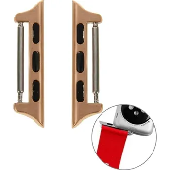 Řemínek na hodinky Pružinové magnetické konektory pro Apple Watch 42mm/44mm - růžovo zlatá