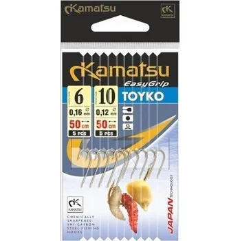 Rybářský háček KAMATSU Návazce na rybky háček Toyko 6/16mm a 10/12mm - 10ks
