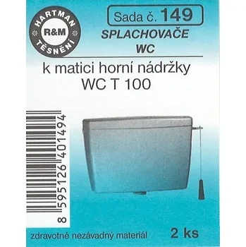 HARTMAN Sada těsnění k matici horní nádržky WC T 100 (0149)