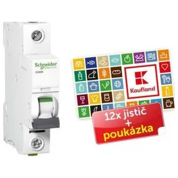 Jistič Jistič Schneider Electric Acti9 iC60H 1P 10A B balení 12ks + poukázka 100 Kč A9F06110P