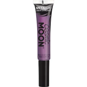 Metalické proužky do vlasů Fialové