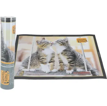 prostírání Carmani® Carmani - Prostírání Sweety Kitty, mazlící koťátka na houpačce - 29,5*40 cm