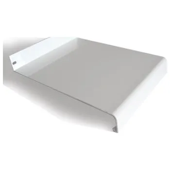 Parapet Venkovní parapet hliníkový tažený - bílý, tl. 1,5-2,8mm 50mm