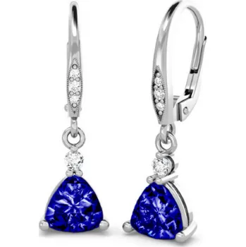 Náušnice Couple, Originální náušnice Karin, bílé zlato se zirkony, 585-66-3-0338.1B00.0.00.102.10