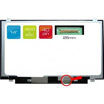Náhradní displej pro notebook LCD displej display Sony Vaio VPC-EA43FB/V 14" WXGA++ HD+ 1600x900 LED matný povrch