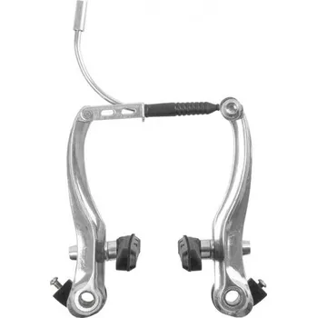 Brzda na kolo Promax brzdové čelisti Al V-brake 110 mm dlouhá pružina (stříbrná)