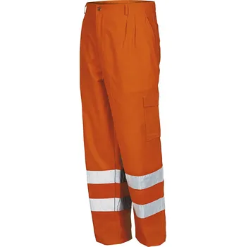 montérky Industrial Starter Reflexní výstražné kalhoty Olbia Barva: Oranžová, Velikost: M 8430-032-M