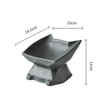 Miska pro psa Vsepropejska Šary keramická miska pro psa Barva: Šedá, Rozměr (cm): 13 x 15