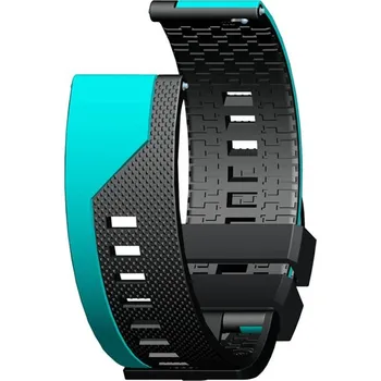 Řemínek na hodinky Luxusní Silikonový Pásek Na Hodinky - Dvoubarevný Barva: Azurová - Černá, Velikost: 20 Mm