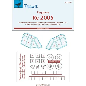 Plastikový model 1/72 Canopy mask Reggiane Re 2005 (RS)