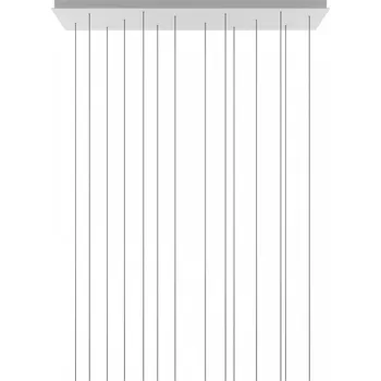 Lodes bílá obdélníková rozeta pro max 14 závěsů, 140x45cm