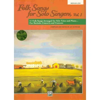 Folk Songs for Solo Singers 1 (medium low) + CD / zpěv a klavír