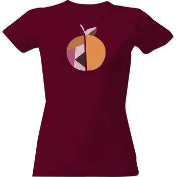 Dámské tričko Tričko s potiskem Jablko abstraktní vzor dámské