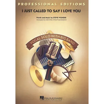 I Just Called to Say I Love You (Key: B-flat) - Vocal Solo with Jazz Ensemble / partitura a party