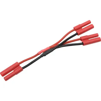 RC náhradní díl Revtec Kabel Y paralelní 4.0mm zlacený 14AWG 12cm