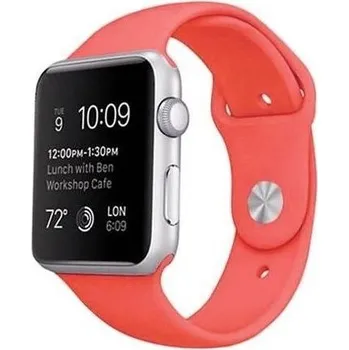 Řemínek na hodinky Silikonový sportovní řemínek pro Apple Watch Ultra 49mm / 46mm / 45mm / 44mm / 42mm - M/L - korálový