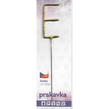 Dortová svíčka Drutep Prskavka zlatá - E