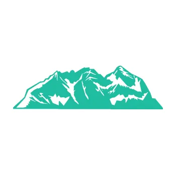 Samolepící dekorace Krajina hory 024 levá (25 - tyrkysová) SAMOLEPKA NA AUTO, NÁLEPKA, FÓLIE, POLEP, TUNING, VLASTNÍ TEXT, TISK, AUTOSAMOLEPKY.cz, POLEPY, OBRÁZEK, LOGO, 3D STICKERS