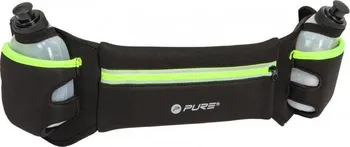 Běžecké oblečení Pure 2 Improve Běžecký reflexní pásek s láhvemi zelený