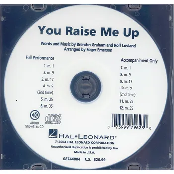 You Raise Me Up - ShowTrax CD (CD s hudebním doprovodem)