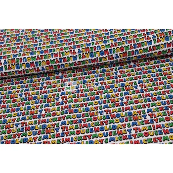 Bavlněné plátno- popelín - Mickey Mouse