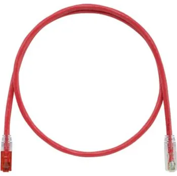 Síťový kabel UTPKSP3MRD Klíčovaný propojovací kabel RJ45/RJ45, U/UTP, kat. 6, 3m, červený