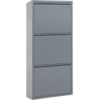 Botník Šedý kovový botník Kave Home Ode 103 cm