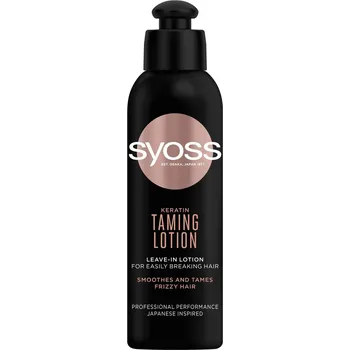 Vlasová regenerace Syoss Keratin Taming Lotion uhlazující péče pro lámavé vlasy 150 ml