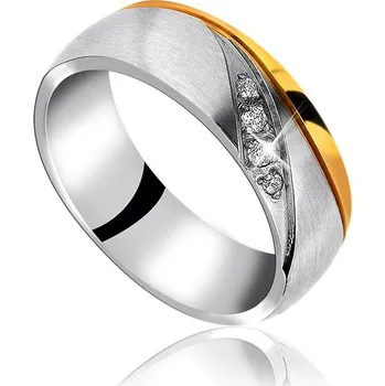 Souprava šperků MPM Snubní ocelový prsten z chirurgické oceli Wedding ring 70132 A - size 51