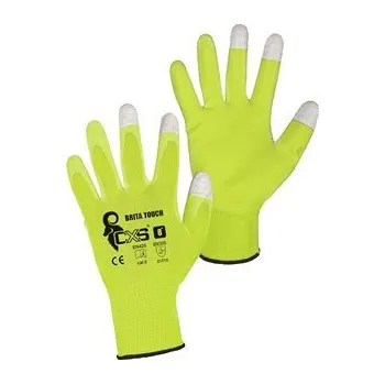 Pracovní rukavice Rukavice BRITA TOUCH, máčené v PU, vel. 10
