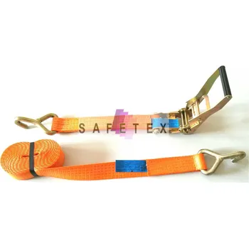 Upínací popruh upínací pás ráčnový s jednoduchými háky 50H-2-DR-SPE, délka kompletu 1,5 m, barva modrá