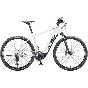 Elektrokolo KTM Macina Cross 610 625 Wh Metallic White/Black/Orange 2021 51 cm