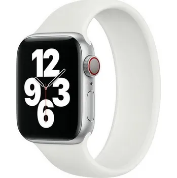 Řemínek na hodinky Silikonový řemínek Basic pro Apple Watch 3-4-5-6-SE 38-40mm bílý