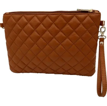 Kabelka Dámská kožená kabelka DONATELLA 230919 Barva: Cognac