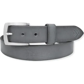 Opasek Eggo Opler kožený opasek Šedá