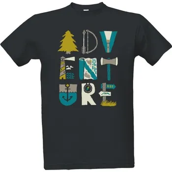 Tričko s potiskem ADVENTURE pánské