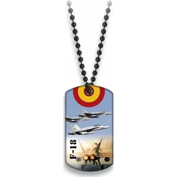 Vojenské psí známky Známka Dog Tag Albainox F-18 - barevná