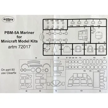 Plastikový model 1/72 Masks for PBM-5A Mariner (MINICRAFT)