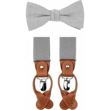 Kravata Bubibubi Motýlková sada Mist s kšandami