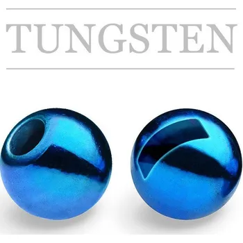 Knápek Kulička wolframová s drážkou METALLIC Blue