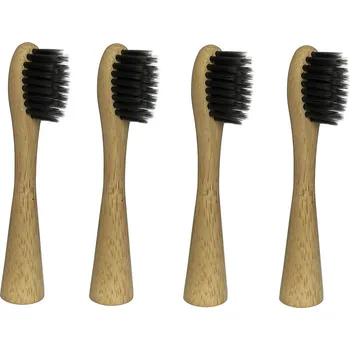 Náhradní hlavice k elektrickému kartáčku BMK Trading ECO3 Dětské bambusové kompatibilní hlavice s aktivním uhlím pro Philips Sonicare 4 ks