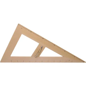 Trojúhelník ostroúhlý dřevěný 30°, 62 cm