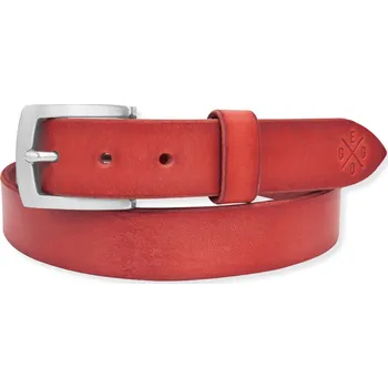 Opasek Eggo Opler kožený opasek Červená