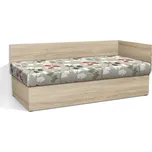 Nabytekmorava Válenda s úložným prostorem Senior 90x200 cm s čelem barva lamina: dub sonoma, barva čalounění: 53874-1178