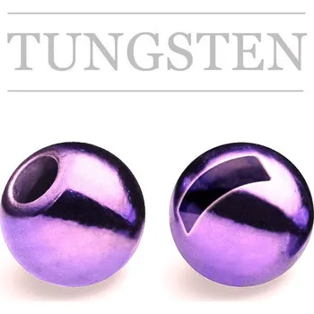 Knápek Kulička wolframová s drážkou METALLIC Light Violet