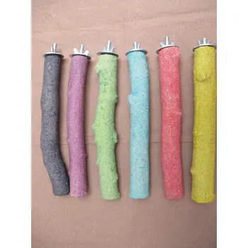 Příslušenství ke kleci pro ptáka M bird brusné bidlo – velikost M barevné, průměr cca 3 cm