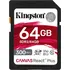 Paměťová karta Kingston Canvas React Plus 64 GB Class 10 UHS-II + čtečka (MLPR2/64GB)