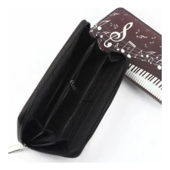 Hudebniny Dámská peněženka s potiskem klaviatury a notové osnovy