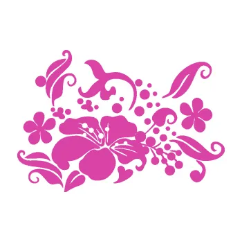 Samolepící dekorace Květina dekor 024 pravá (16 - růžová) SAMOLEPKA NA AUTO, NÁLEPKA, FÓLIE, POLEP, TUNING, VLASTNÍ TEXT, TISK, AUTOSAMOLEPKY.cz, POLEPY, OBRÁZEK, LOGO, 3D STICKERS