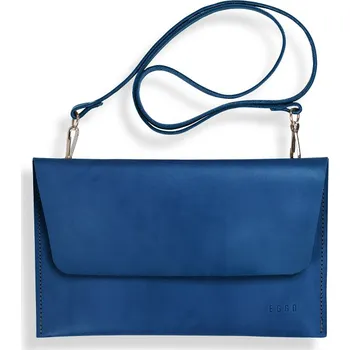 Kabelka Eggo Lowie dámské kožené psaníčko Modrá